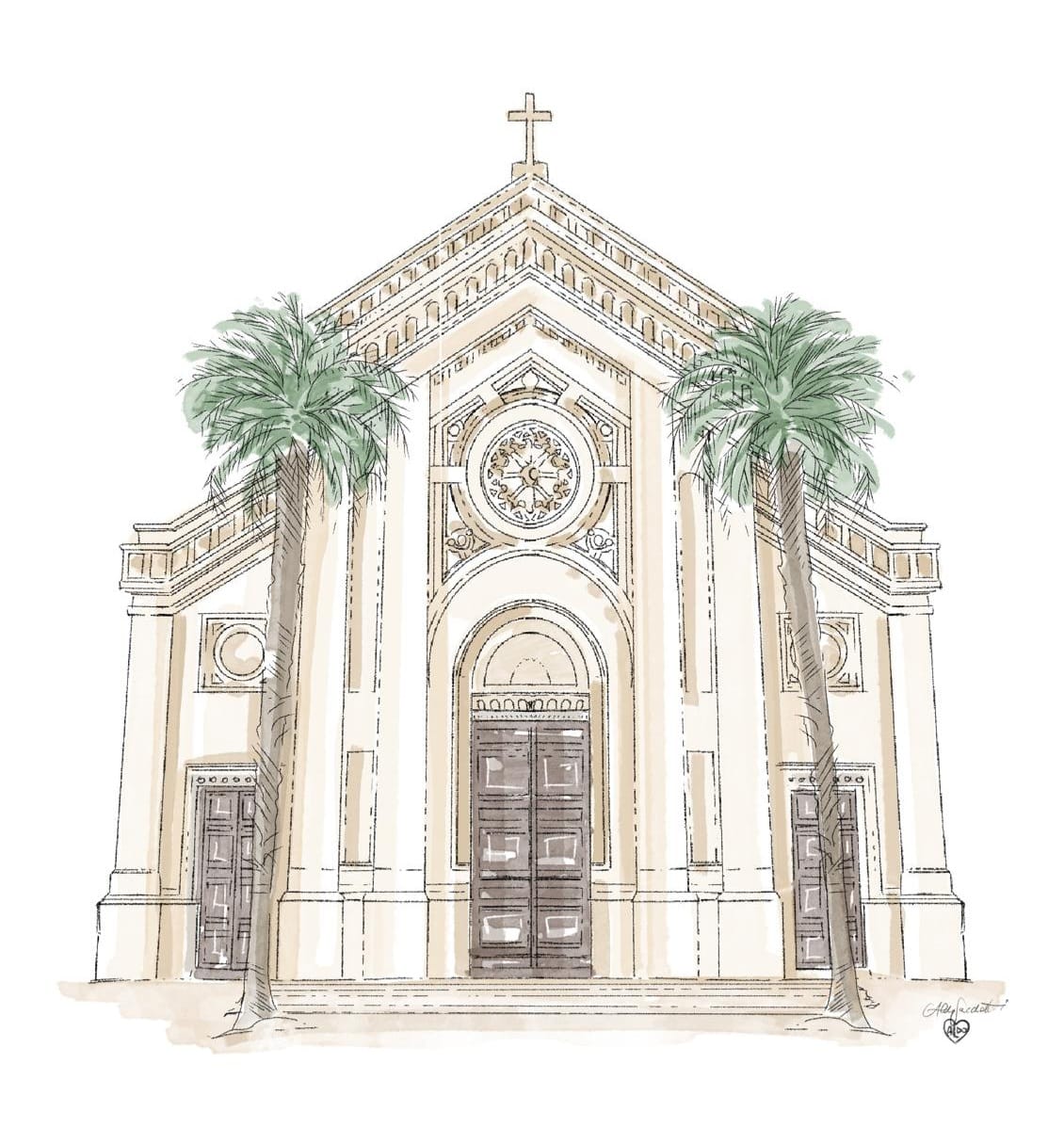 Illustrazione della chiesa